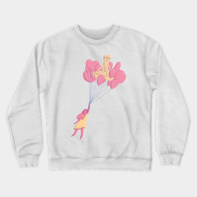 Balloons Crewneck Sweatshirt by rotemdraws